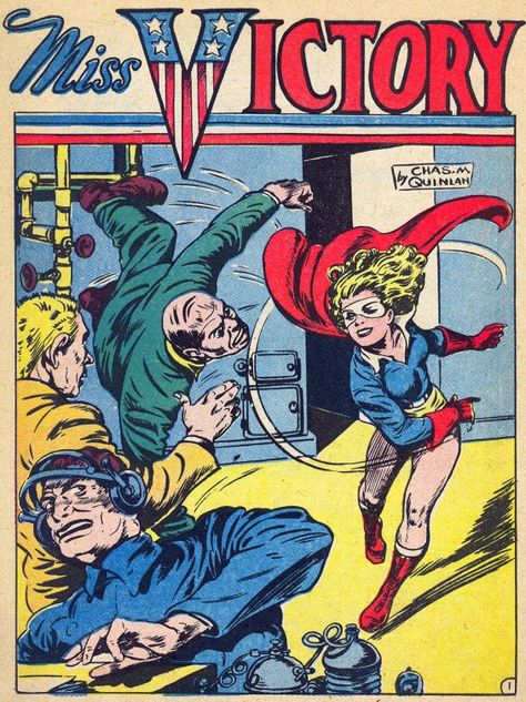 Cover of comic book entitled Miss Victory